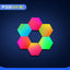 Compatible with Apple, Wireless Smart Phone Controlled LED Modular Honeycomb Light DIY Assembly Hexagonal Quantum Light Working With Android IOS System - Zambeel
