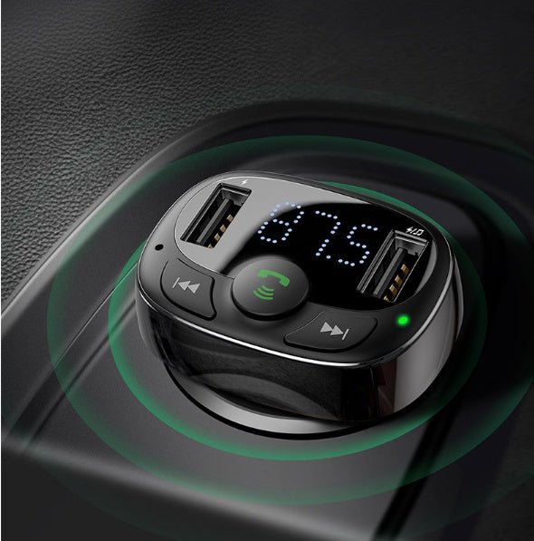 Compatible With , Car Bluetooth MP3 Charger 4.2 Dual U Car Phone Charger - Zambeel