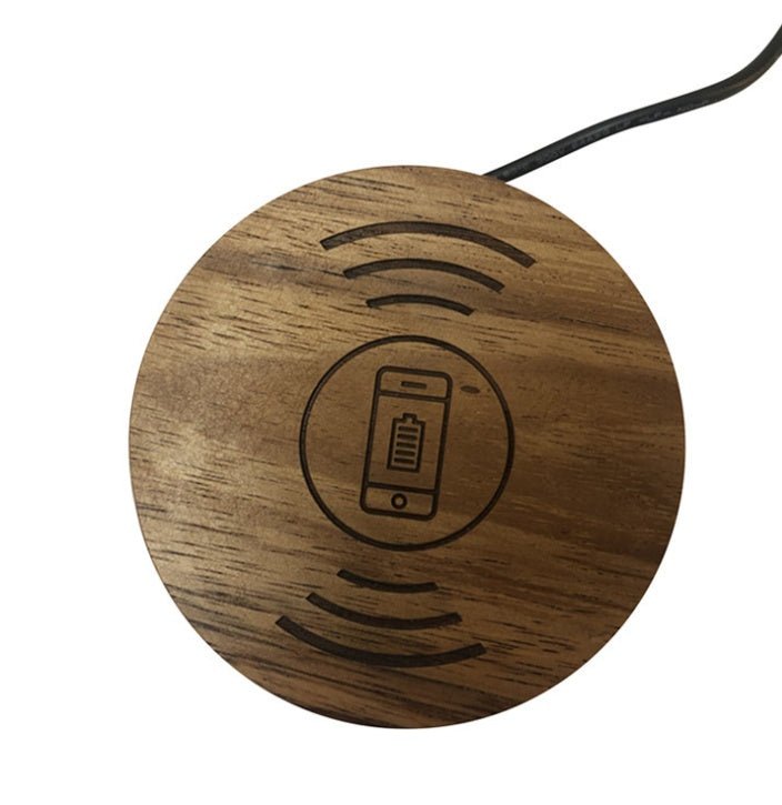 Compatible With Desk Dining Table Hidden 10 Watt Mobile Phone Wireless Charger 60MM Round Bed Head Embedded Fast Charging - Zambeel