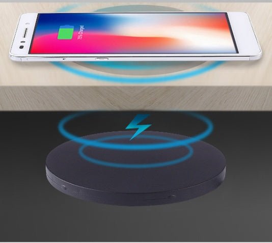 Compatible With Desk Dining Table Hidden 10 Watt Mobile Phone Wireless Charger 60MM Round Bed Head Embedded Fast Charging - Zambeel