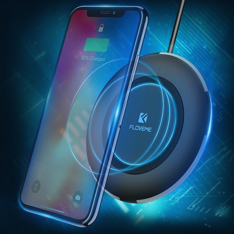 Compatible With Floveme Wireless Charger 5W For X For Round 5V1A Charger - Zambeel