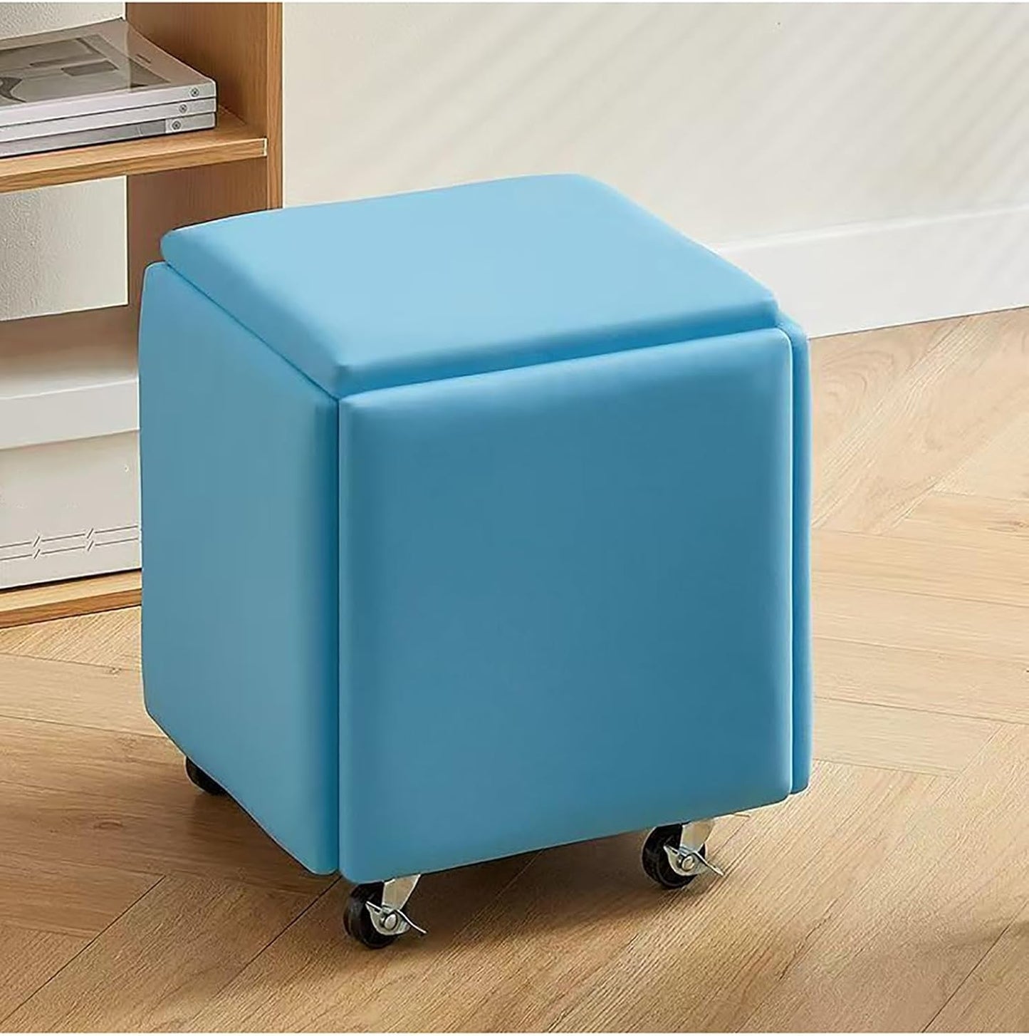 Convertible Storage Ottoman with Wheels - Zambeel