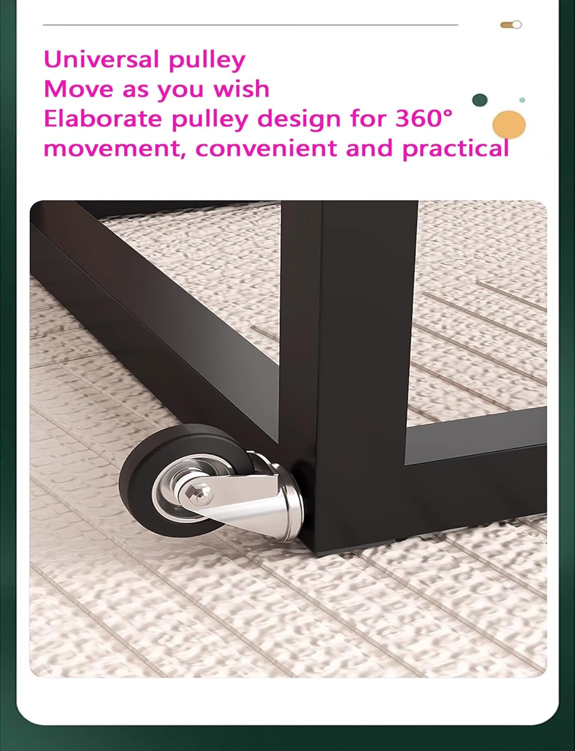 Convertible Storage Ottoman with Wheels - Zambeel