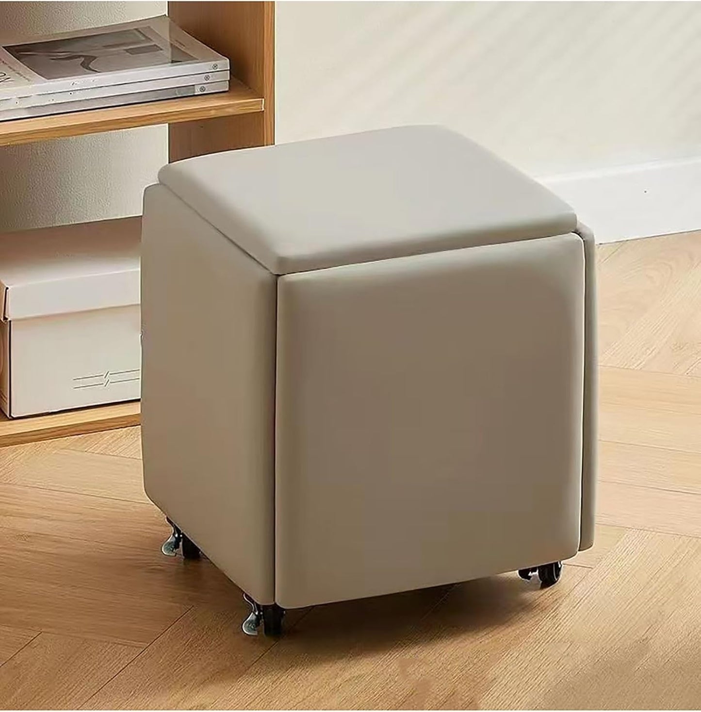Convertible Storage Ottoman with Wheels - Zambeel