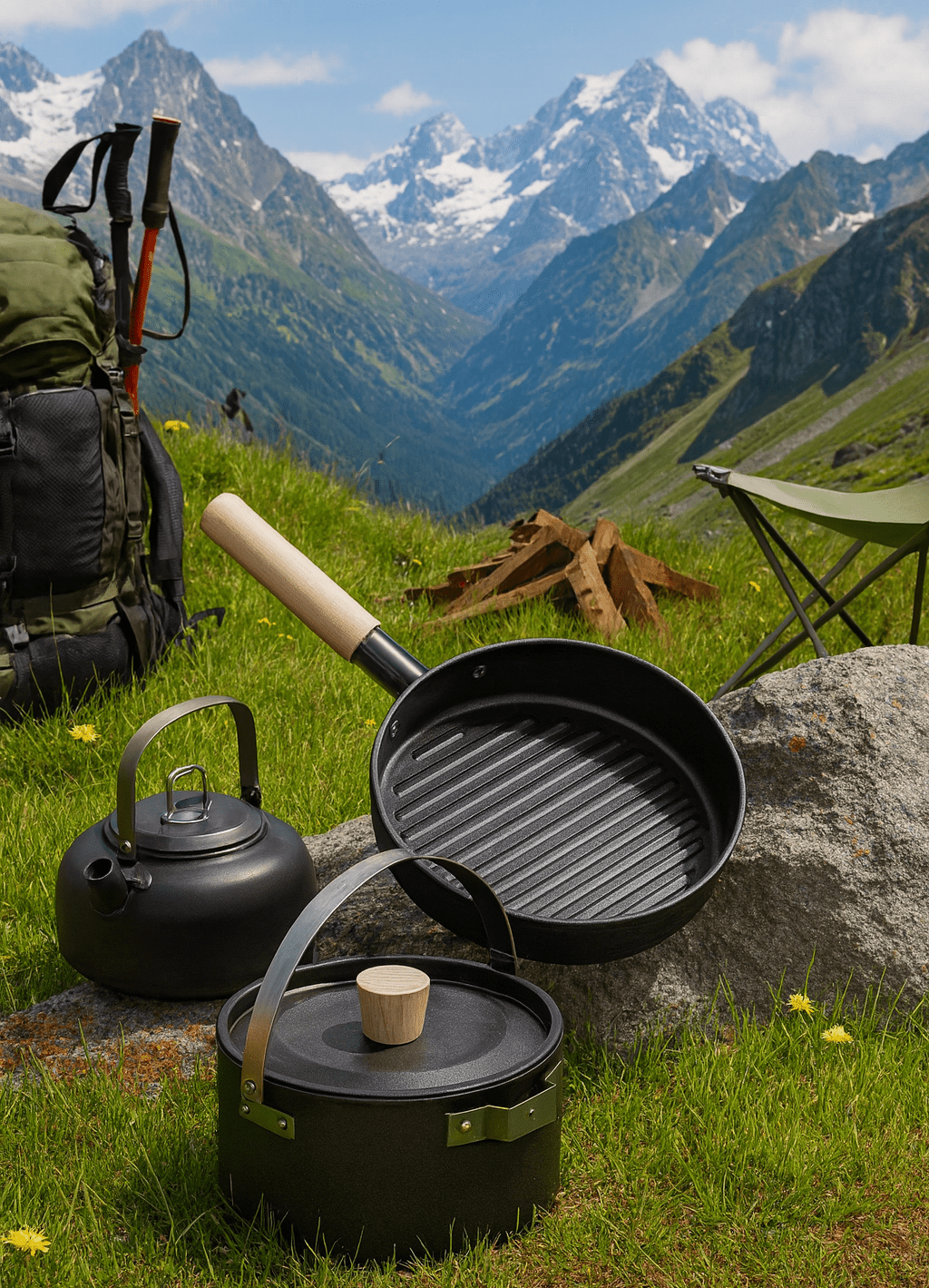 Cooking Set Out of Doors - Zambeel