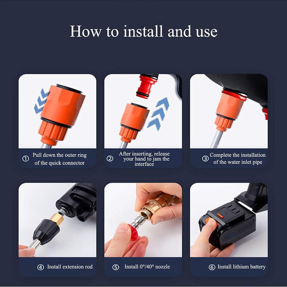 Cordless High - Pressure Washer Kit - Zambeel