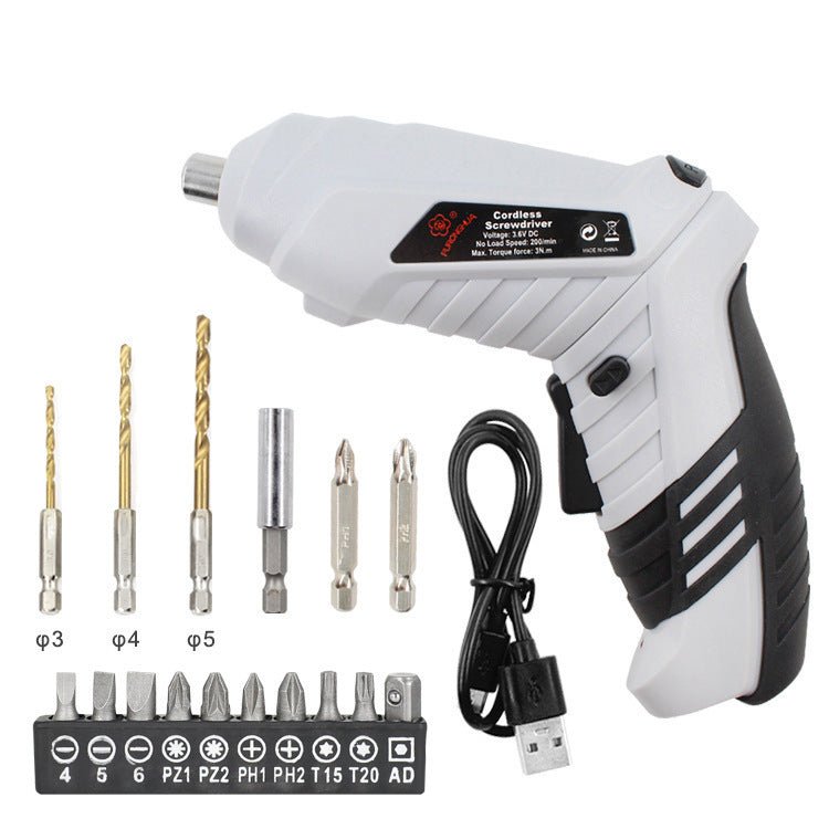 Cordless Lithium Electric Drill Household Screwdriver Twist Drill - Zambeel