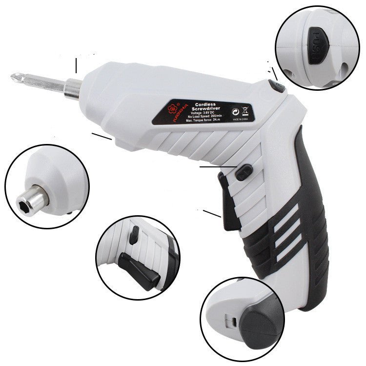 Cordless Lithium Electric Drill Household Screwdriver Twist Drill - Zambeel