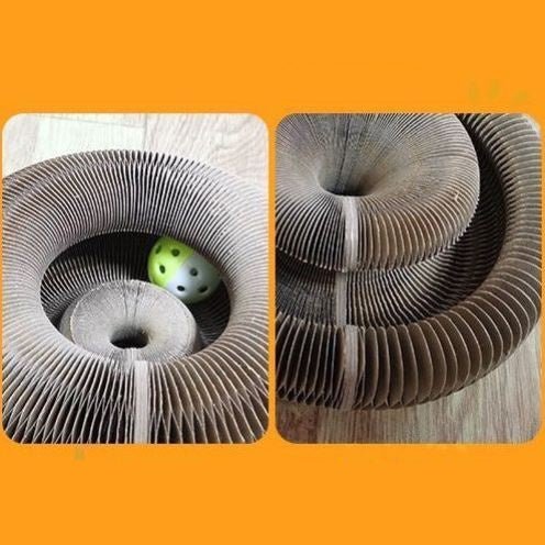 Corrugated And Foldable Cat Paper Nest - Zambeel