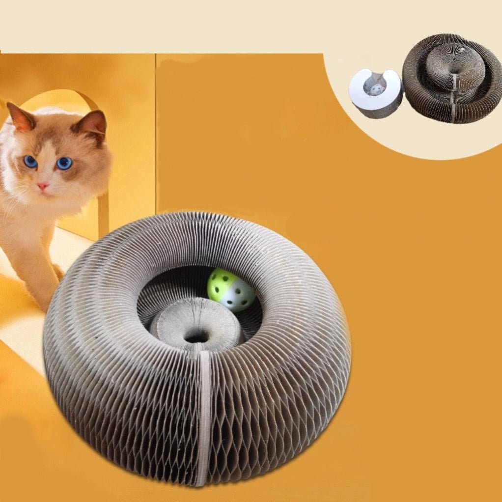 Corrugated And Foldable Cat Paper Nest - Zambeel