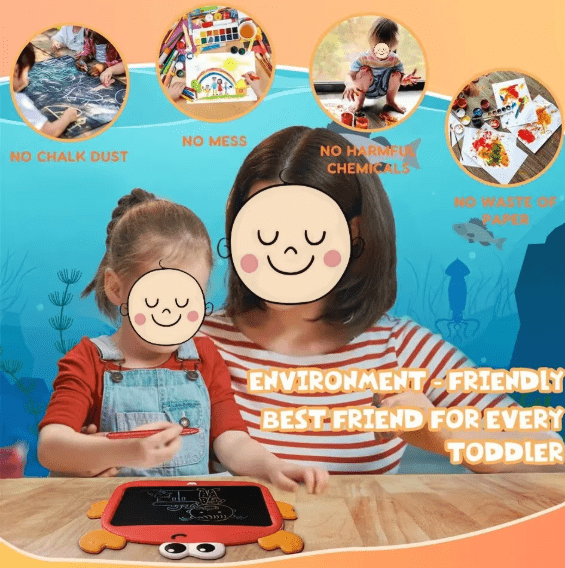 Crab Writing Pad With LCD Screen - Zambeel