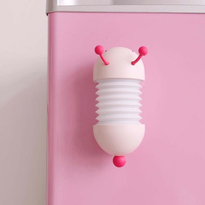 Creative Caterpillar Night Light Bedside Lamp LED USB Charging Wall Lamp with Magnet Extendable Soft Bedroom Light - Zambeel