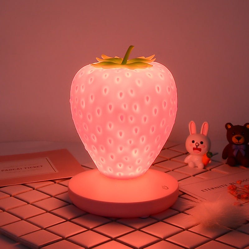 Creative Charging Strawberry Lamp Usb Three - Speed Dimming - Zambeel