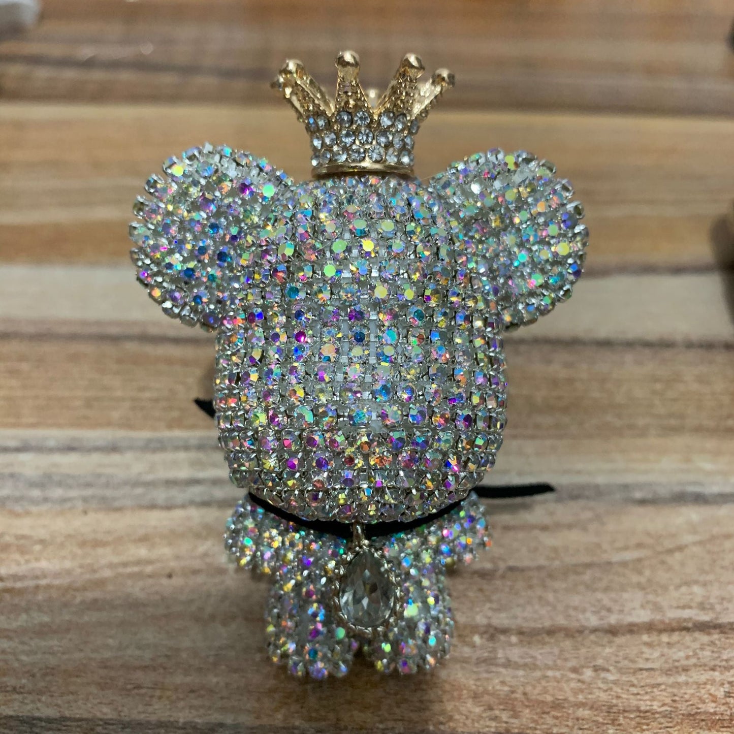 Creative Diamond - studded Bear Perfume Clip For Car Air Outlet - Zambeel