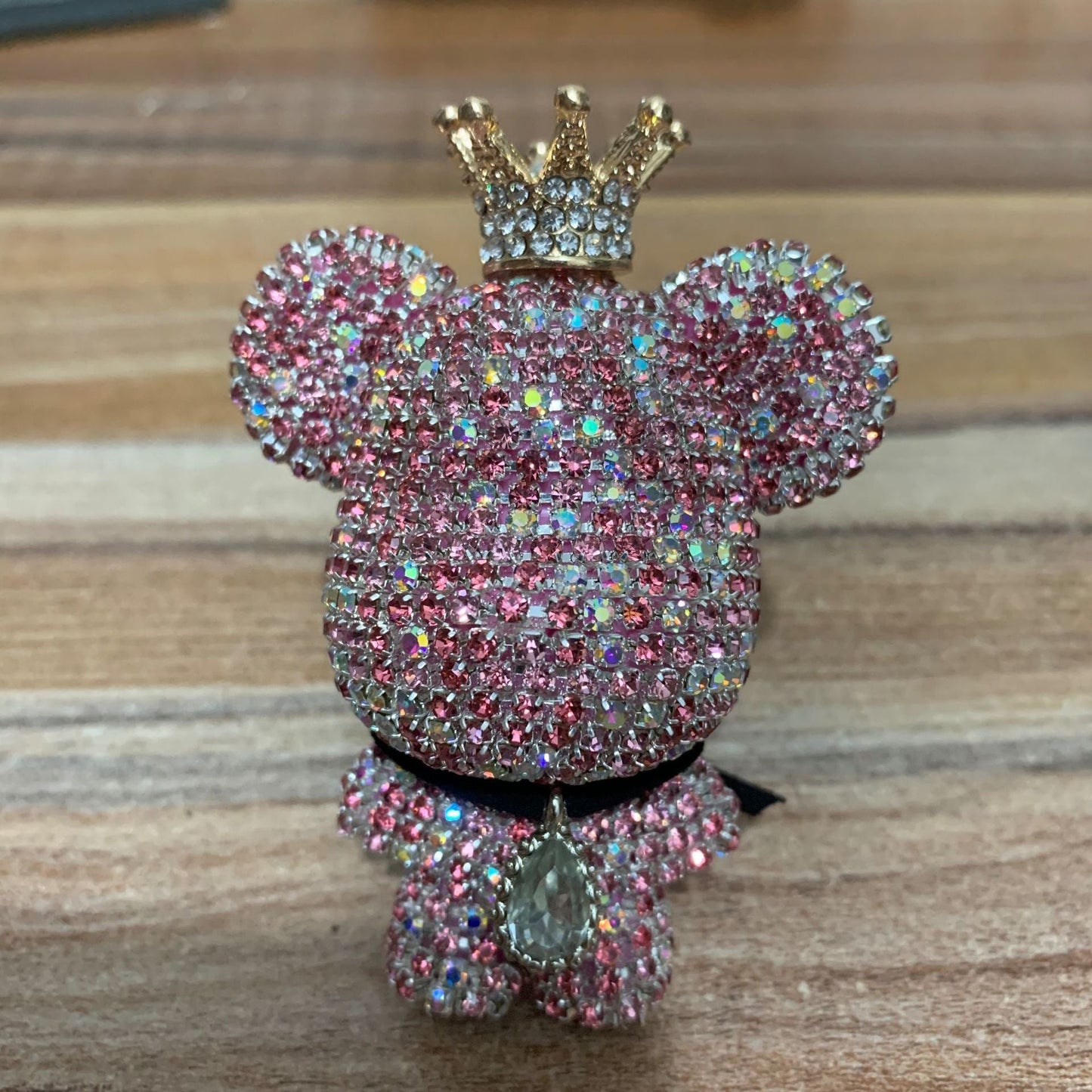 Creative Diamond - studded Bear Perfume Clip For Car Air Outlet - Zambeel