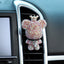 Creative Diamond - studded Bear Perfume Clip For Car Air Outlet - Zambeel