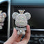 Creative Diamond - studded Bear Perfume Clip For Car Air Outlet - Zambeel