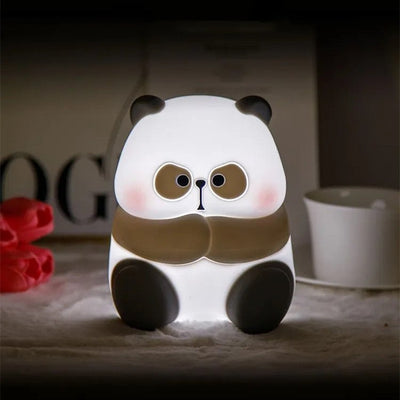 Creative Fashion Panda - shaped Lamp Silicone Night Light Home Decor - Zambeel