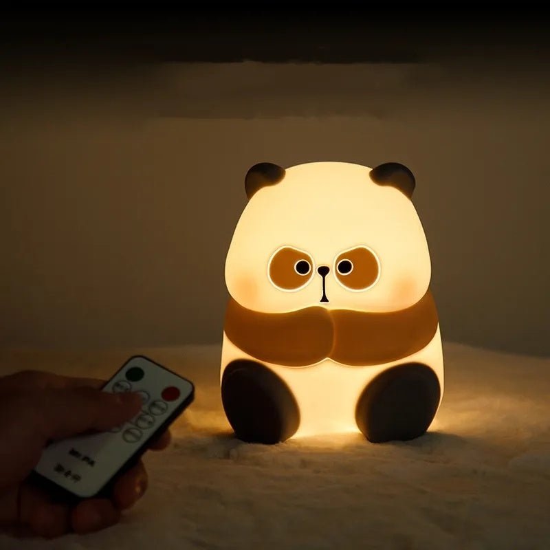 Creative Fashion Panda - shaped Lamp Silicone Night Light Home Decor - Zambeel