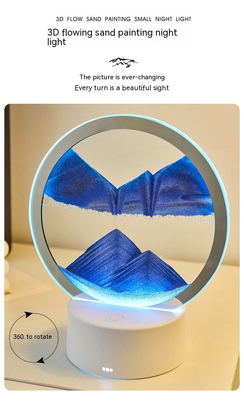 Creative Gift Quicksand Lamp Decorative Lamp - Zambeel