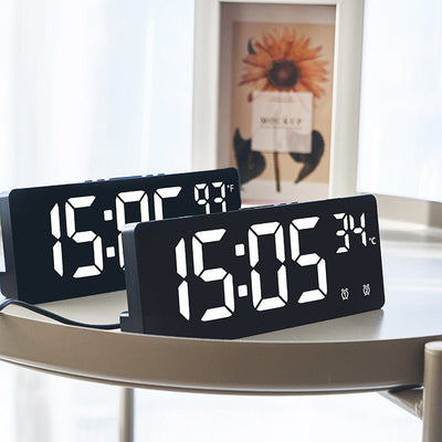 Creative Multi - functional Electronic Clock Simple Large Screen Clock Multi - group Alarm - Zambeel