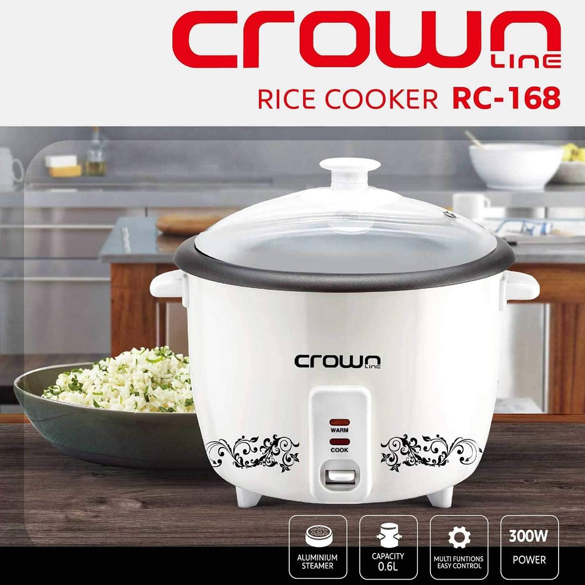 Crownline - Rice Cooker (RC - 168)© - Zambeel