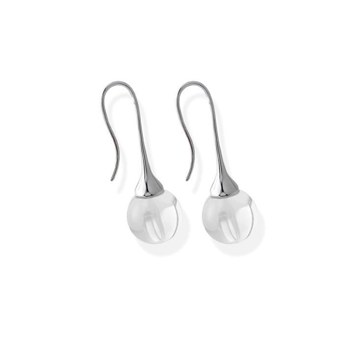 Crystal Round Beads All - match Earrings Women - Zambeel