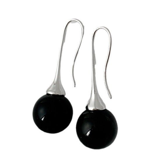 Crystal Round Beads All - match Earrings Women - Zambeel