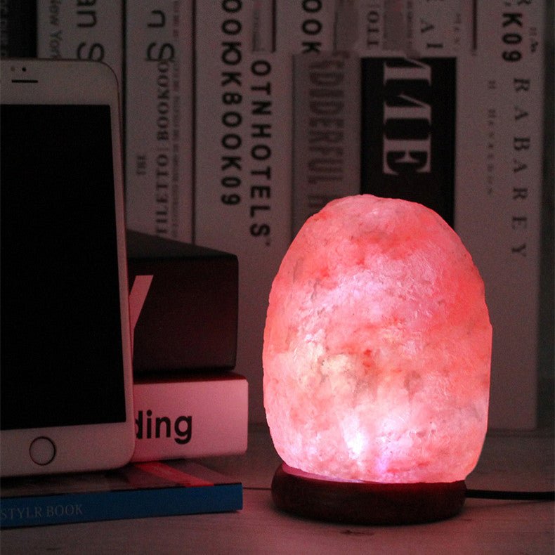 Crystal Salt USB Natural Colorful Color Changing Warm White Led Mineral Small Night Lamp - Zambeel