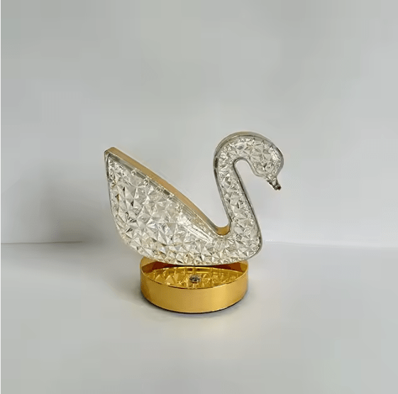Crystal Swan LED Table Lamp - Zambeel