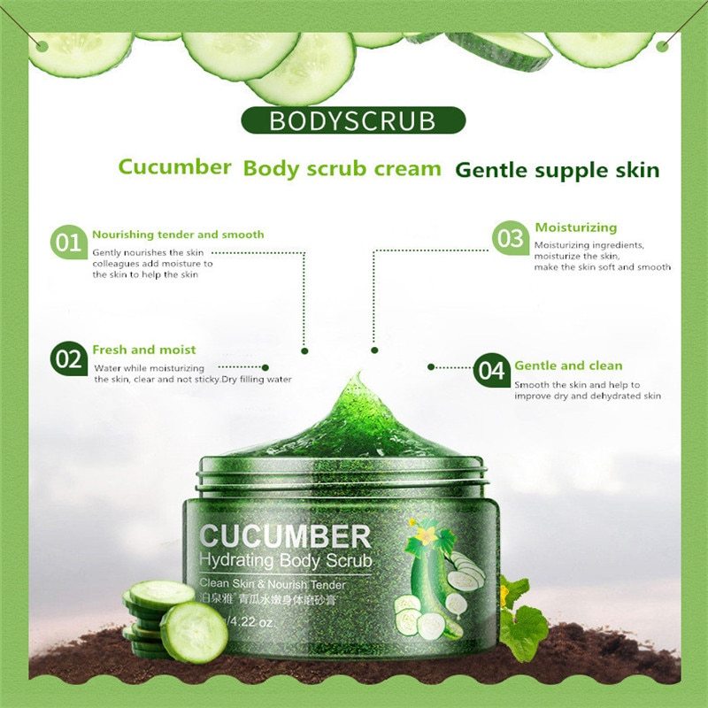 Cucumber Skin Beautiful White Skin Peels Facial Scrub - Zambeel