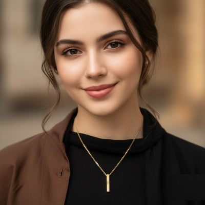 Custom Bar Necklace Arabic - Zambeel