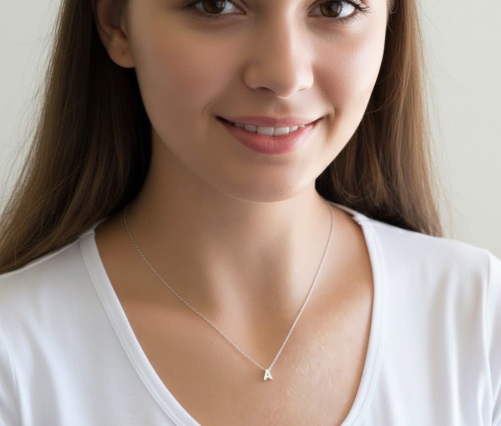 Custom English Initial Necklace - Zambeel