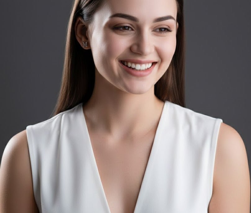 Custom Letter Stud Earring - Zambeel