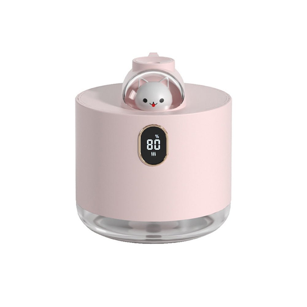Cute Bear Wireless Air Humidifier USB Aromatherapy Diffuser With LED Lamp 500ML Portable Ultrasonic Mist Maker Water Car Fogger - Zambeel