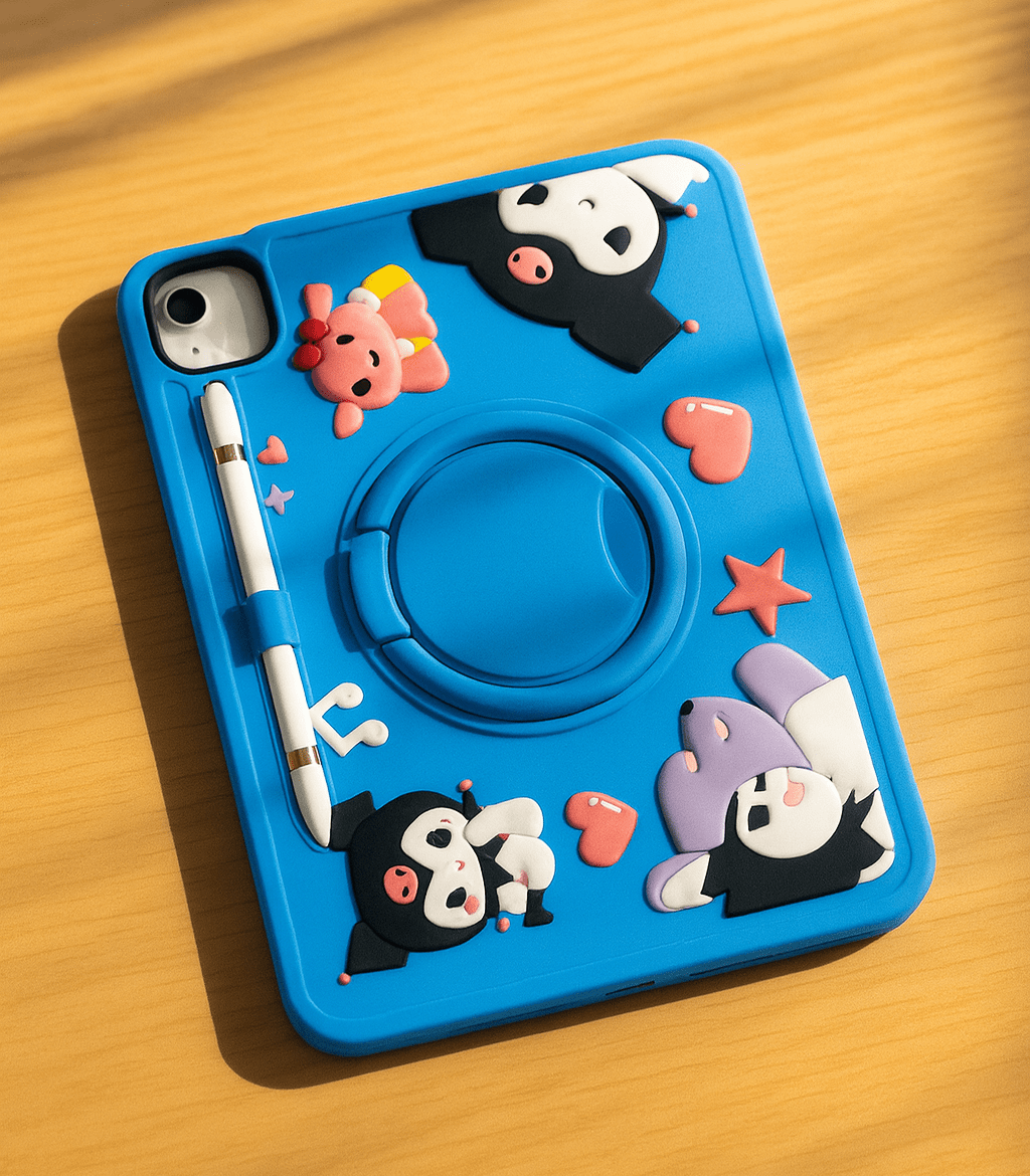 Cute Cartoon iPad Protective Case with Stand - Zambeel
