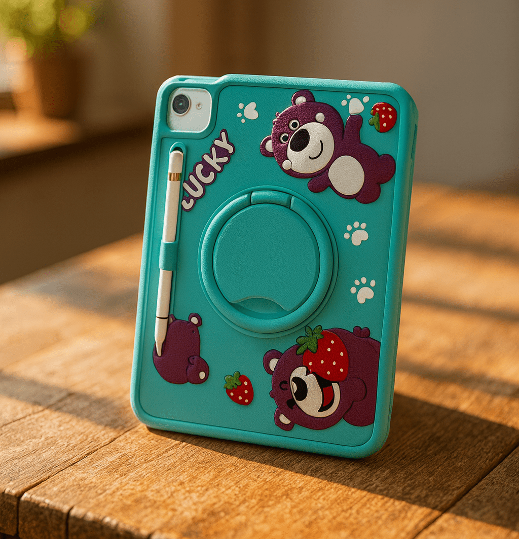 Cute Cartoon iPad Protective Case with Stand - Zambeel