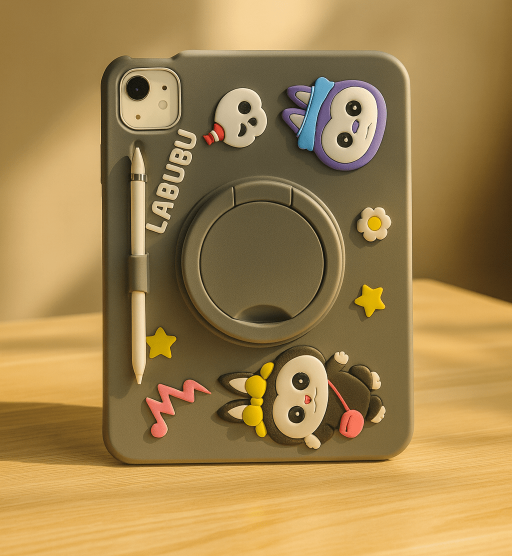 Cute Cartoon iPad Protective Case with Stand - Zambeel