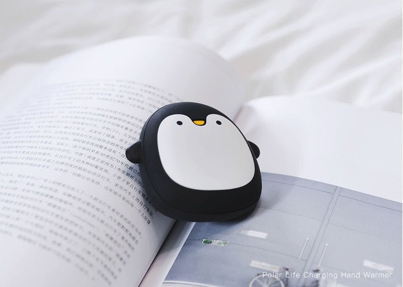 Cute Cartoon Penguin Polar Bear Electric Hand Warmers USB Rechargeable Double - Side Heating Pocket Power Bank Warmer - Zambeel