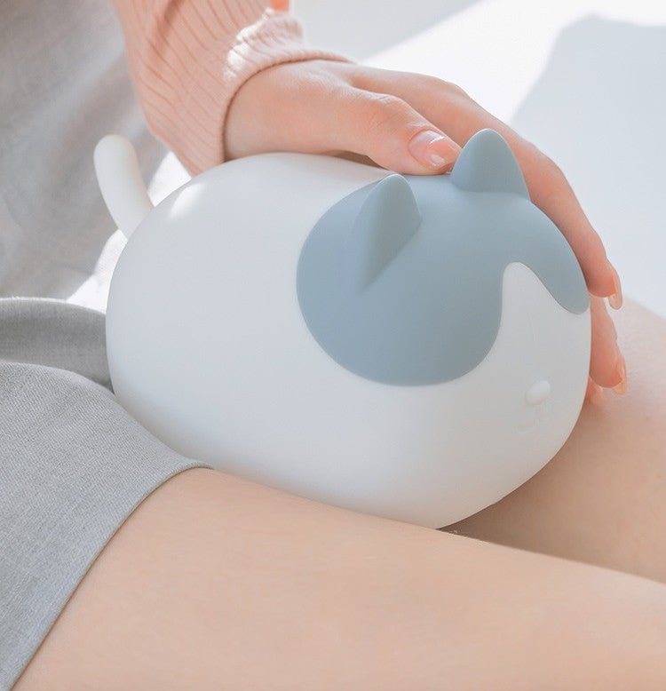 Cute Cat Silicone Bedroom Bedside Lamp - Zambeel
