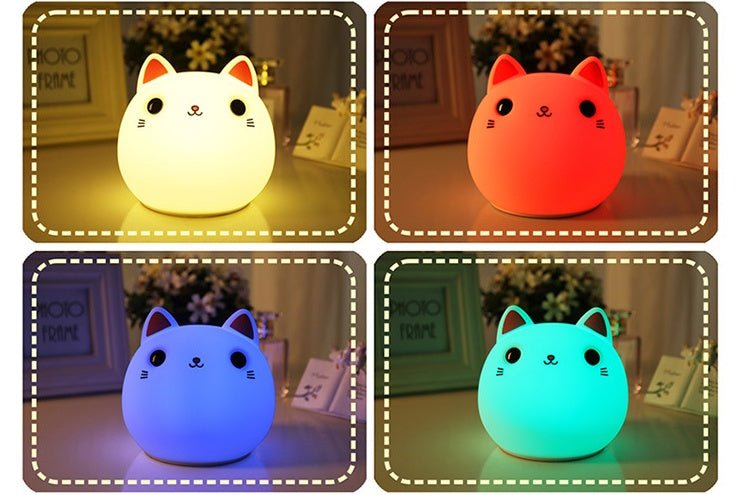 Cute Cat Silicone LED Lamp - Zambeel