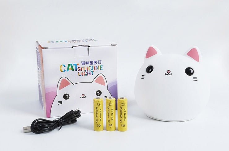 Cute Cat Silicone LED Lamp - Zambeel