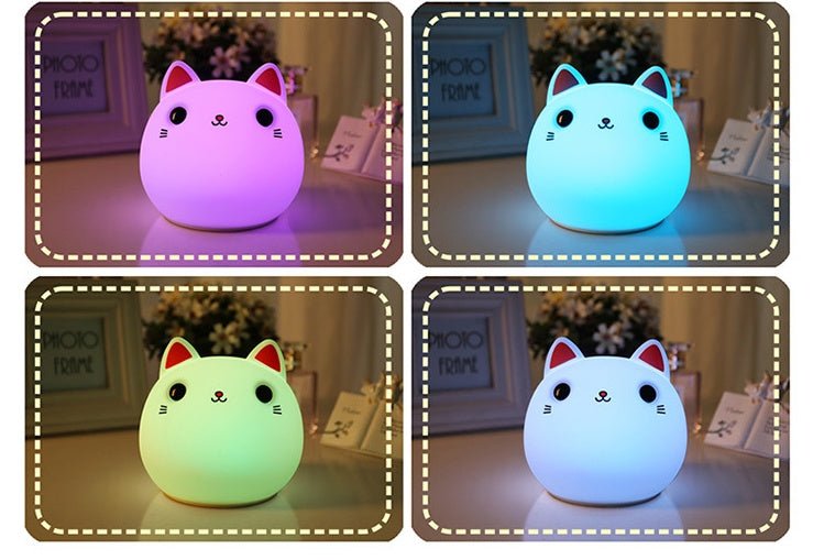 Cute Cat Silicone LED Lamp - Zambeel