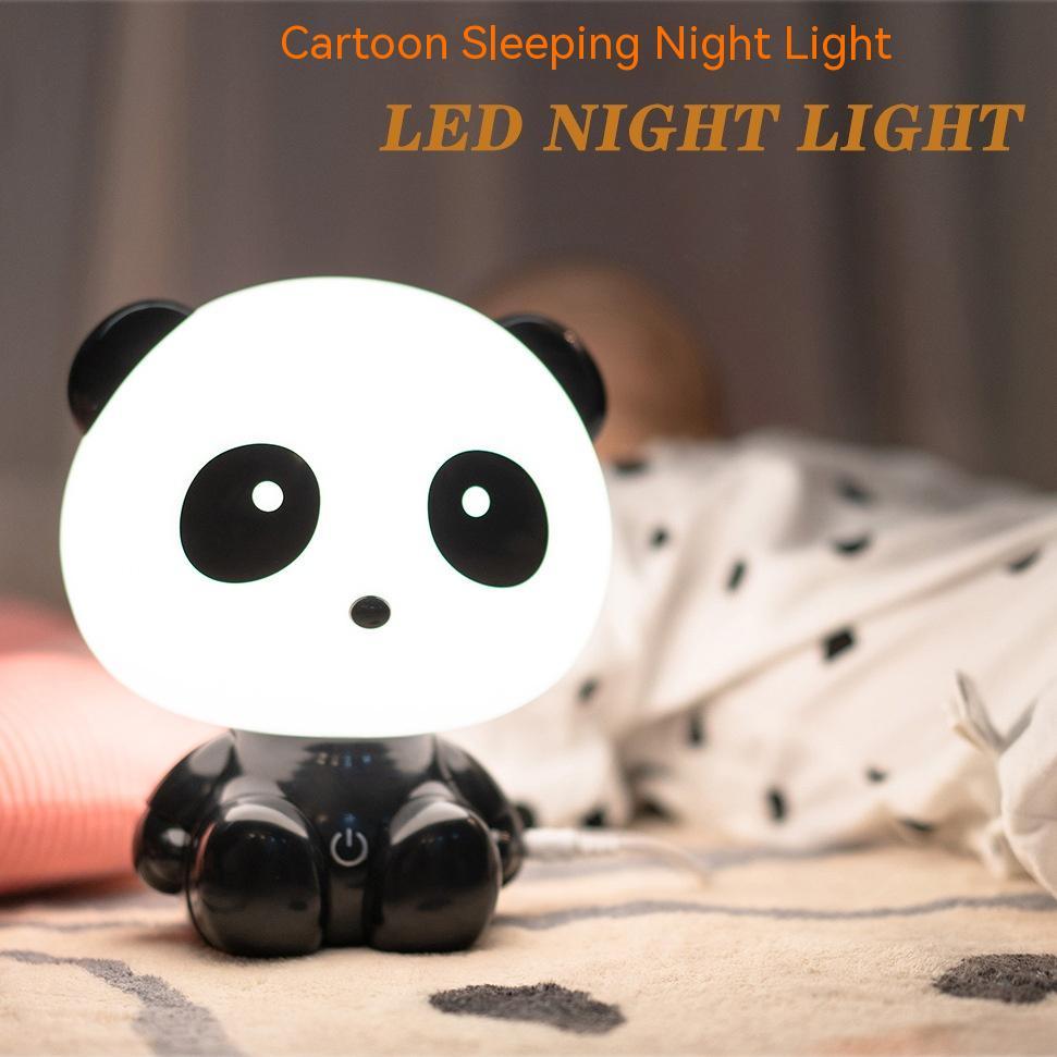 Cute Panda Touch Dimming Night Light Bedroom Bedside Light - Zambeel