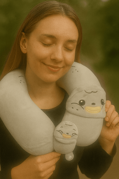 Cute Seal Travel Neck Pillow - Zambeel