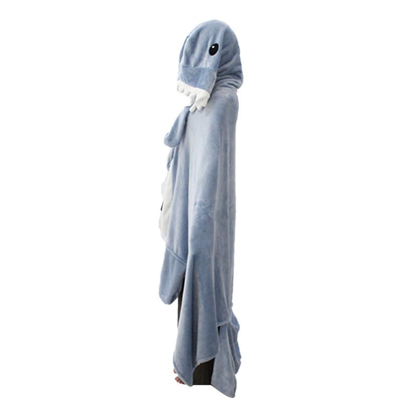 Cute Shark Sleeping Bag Shawl Cape Home - Zambeel