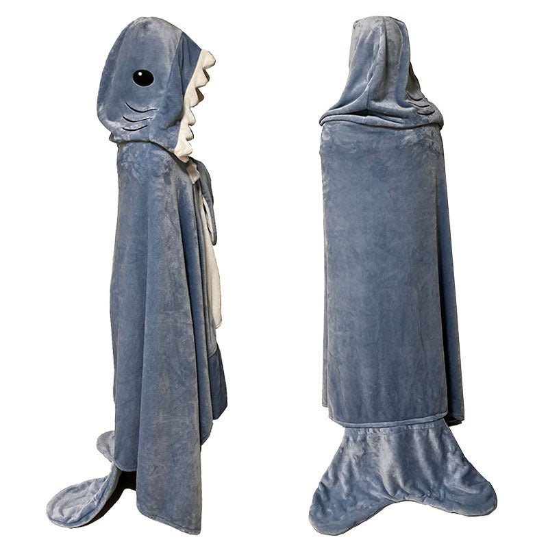 Cute Shark Sleeping Bag Shawl Cape Home - Zambeel