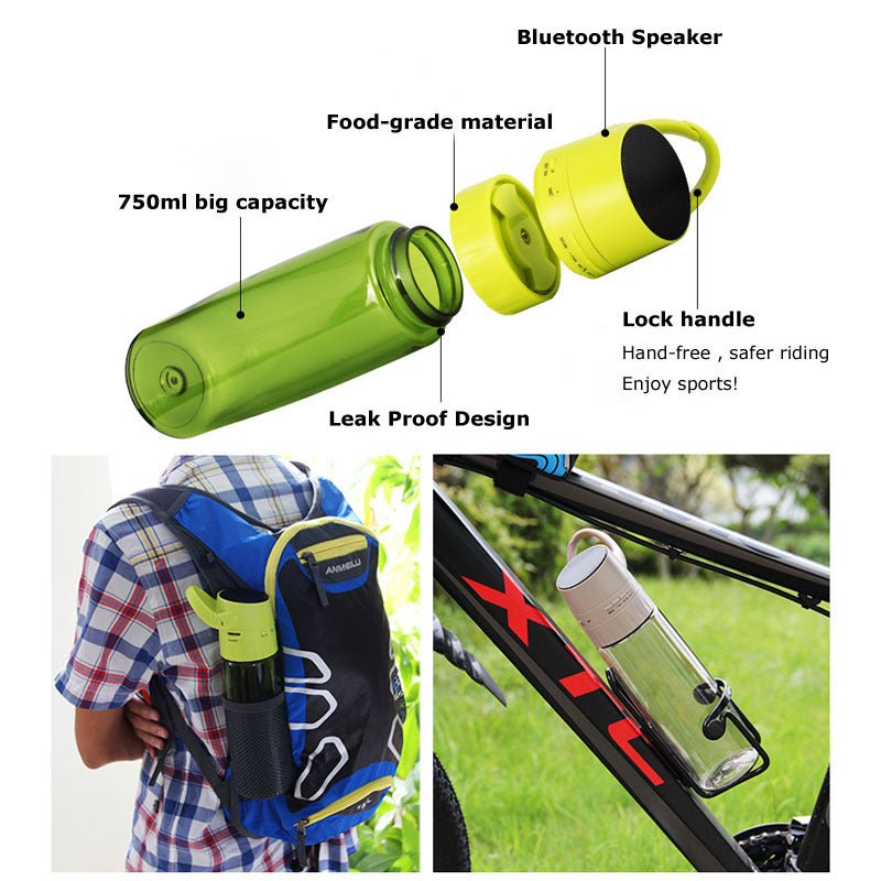 Cycling Sports Bottle Bluetooth Audio Water Bottle - Zambeel