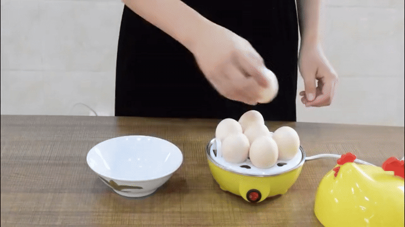 كرواسون - بيض مطهو على البخار