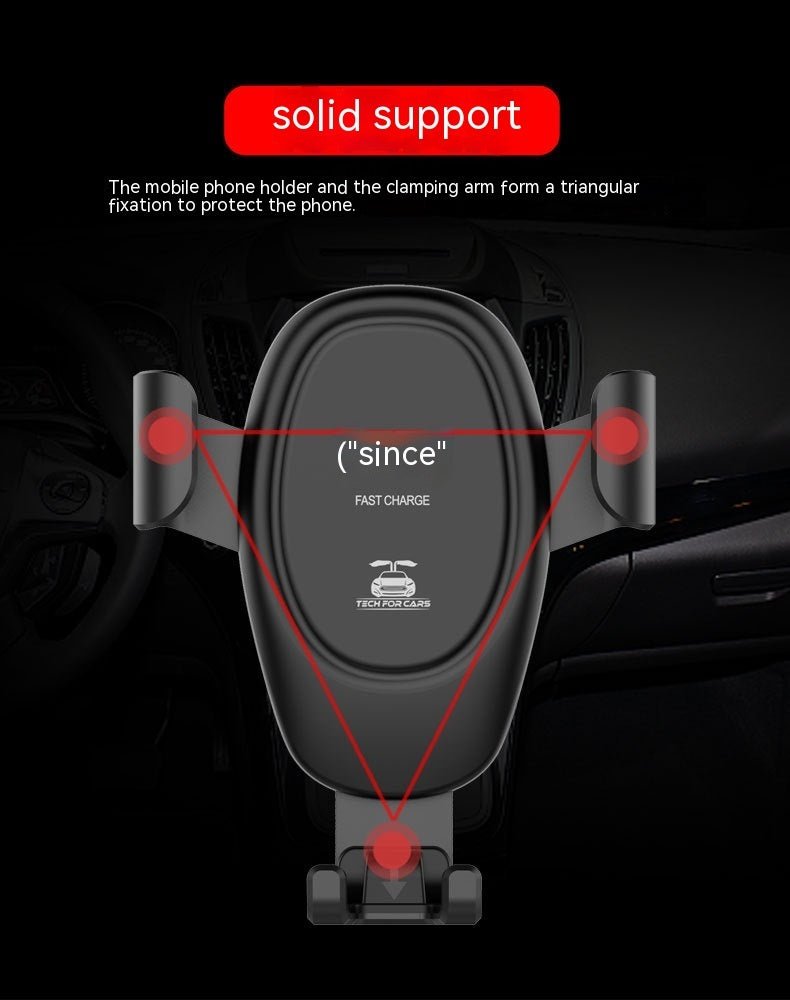 D12 Car Wireless Charger Air Outlet Clip - Zambeel